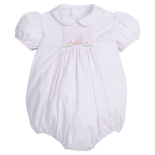 PINK BUNNY SMOCKED BUBBLE