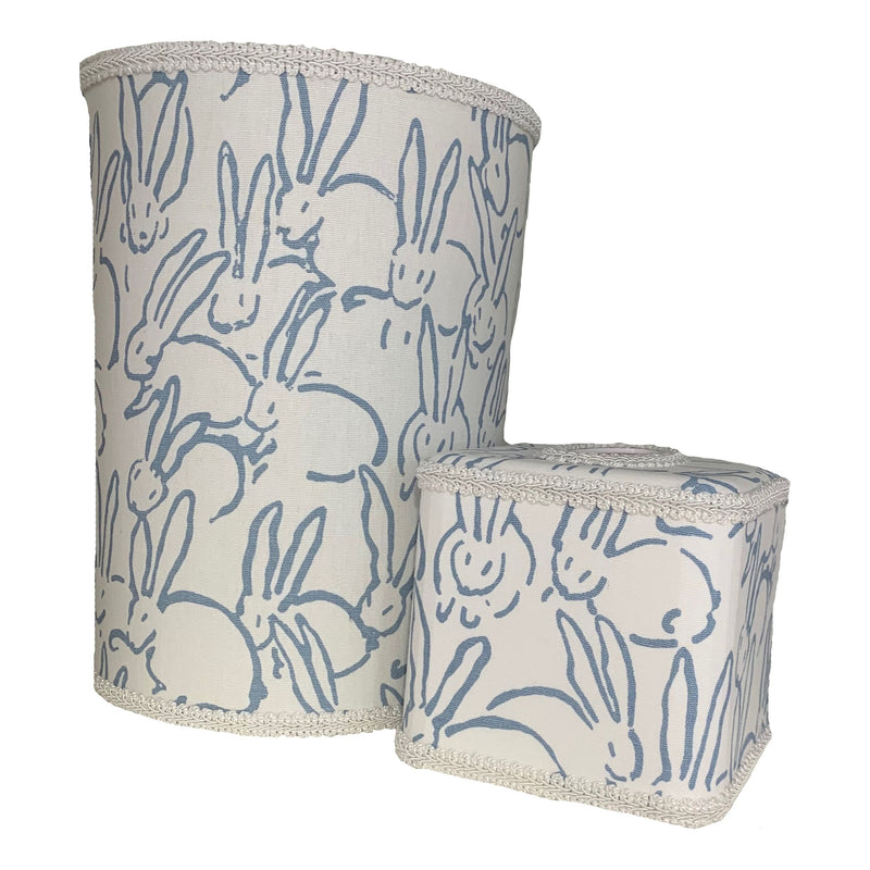 WASTEBASKET/TISSUE BUNNY - BLUE OR PINK