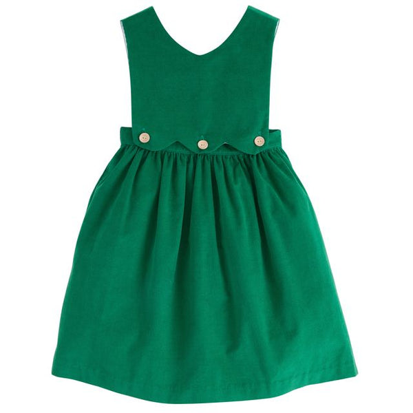 EVERGREEN CORDUROY BUTTON JUMPER