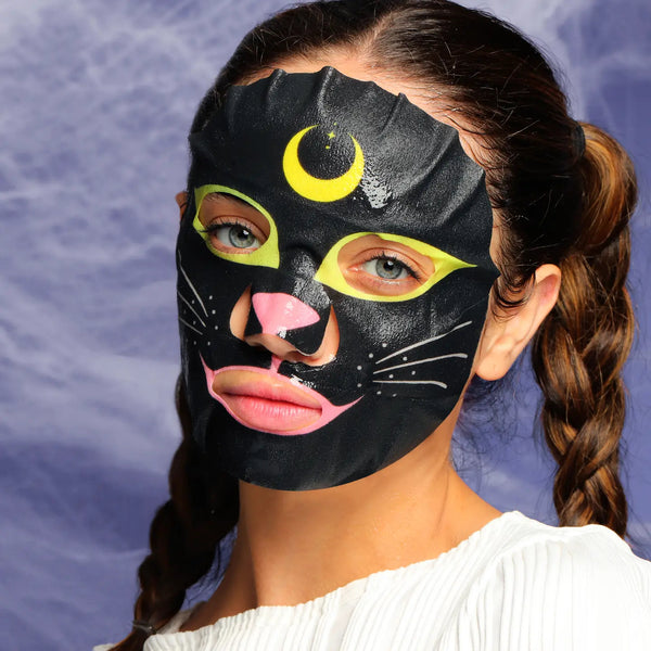 HALLOWEEN SHEET MASK - PICK WITCH, CAT, OR MUMMY