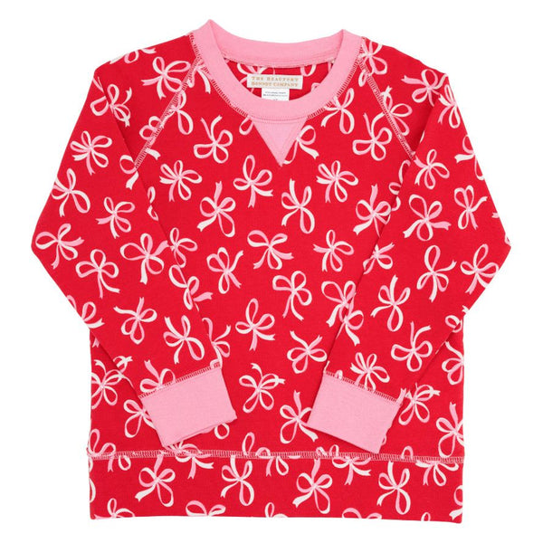 CASSIDY CREWNECK BUSTLING BOWS