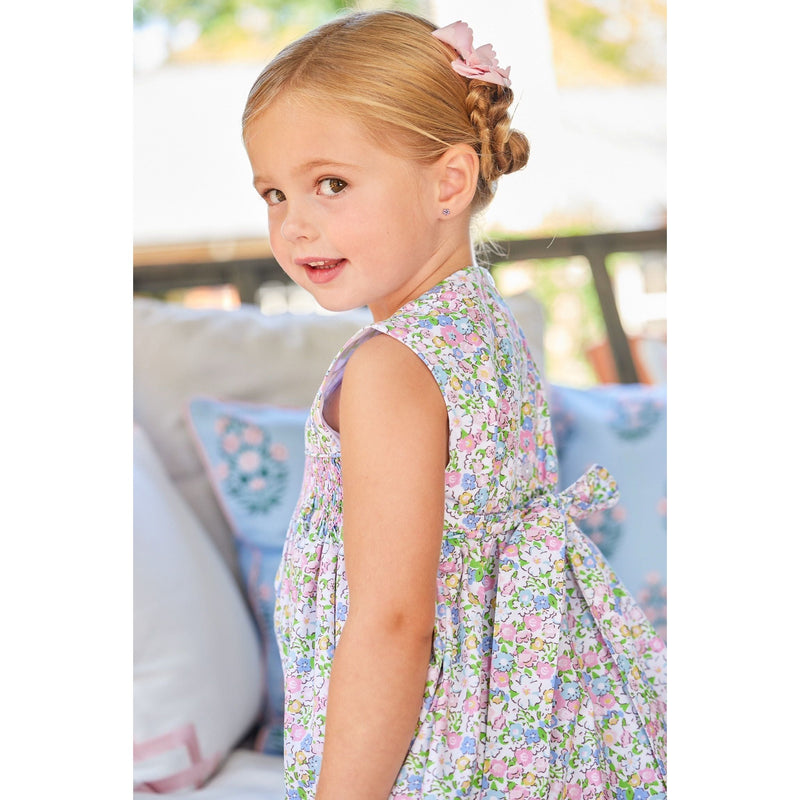 CHEEKWOOD FLORAL SMOCKED DRESS