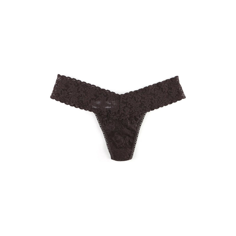 SIGNATURE LACE LOW RISE THONG