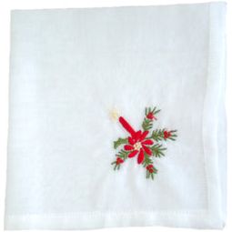 CHRISTMAS CANDLE HANKIE