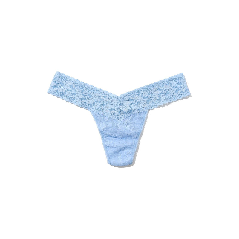 SIGNATURE LACE LOW RISE THONG