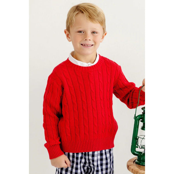 CRAWFORD CREWNECK - - RICHMOND RED