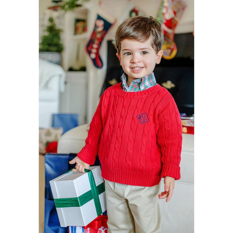 CRAWFORD CREWNECK - - RICHMOND RED