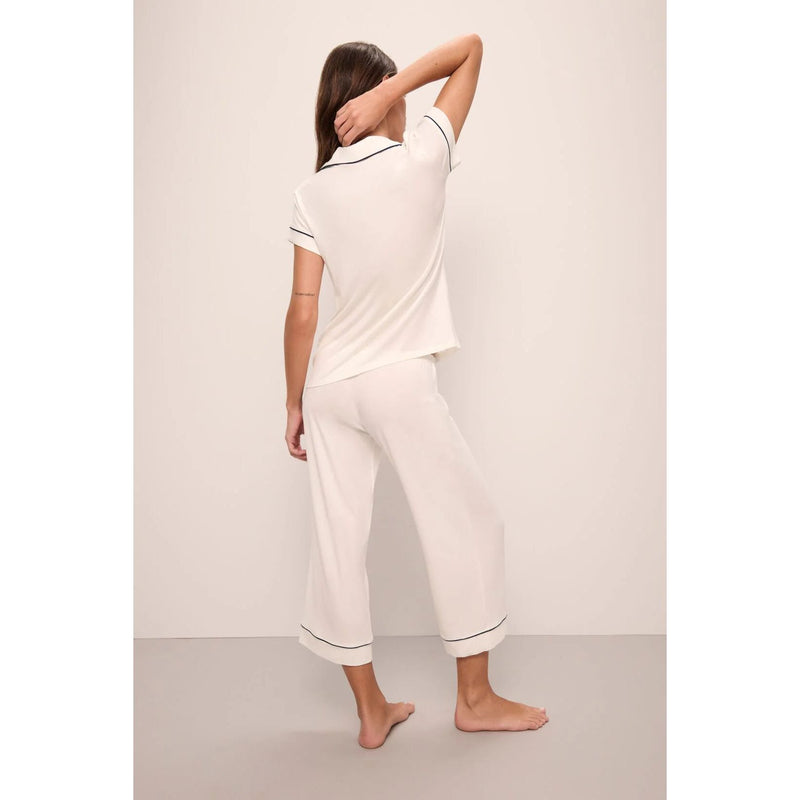 GISELE SS CROP PJ SET IVORY