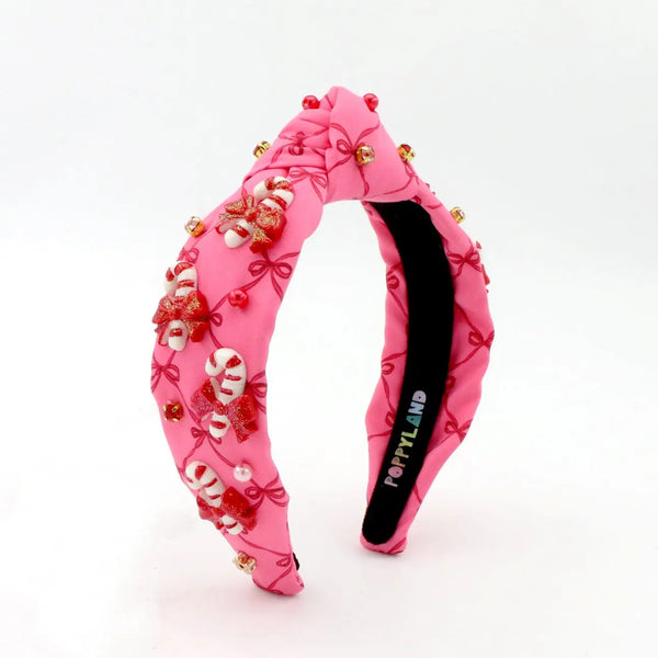 CANDYCANE LANE BOW HEADBAND