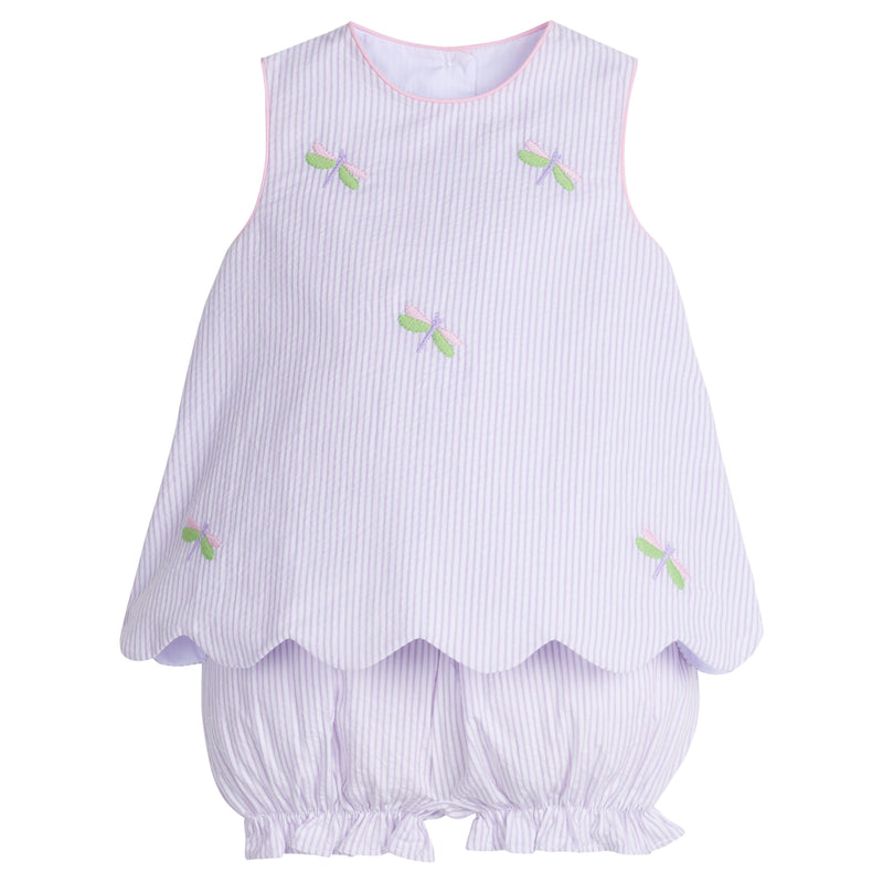 DRAGONFLY EMBROIDERED BLOOMER SET