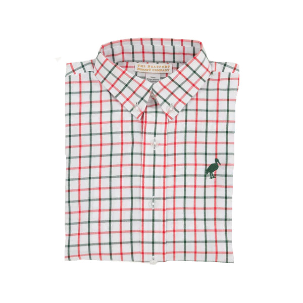 DEAN'S LIST DRESS SHIRT- OLD TOWN TATTERSALL
