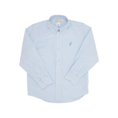 DEAN'S LIST DRESS SHIRT BLUE CHECK