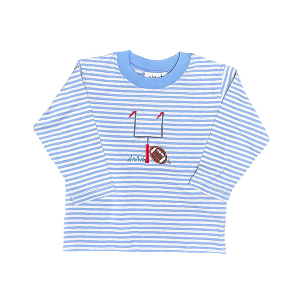 FOOTBALL AND GOAL POST LONG SLEEVE TEE