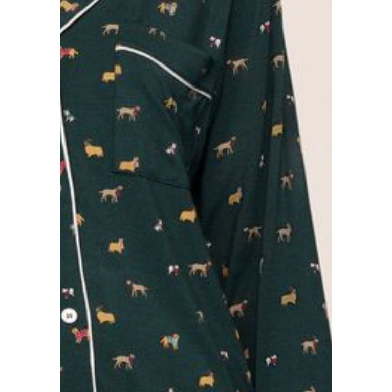 GISELE PRINT PJ HOLIDAY DOGS