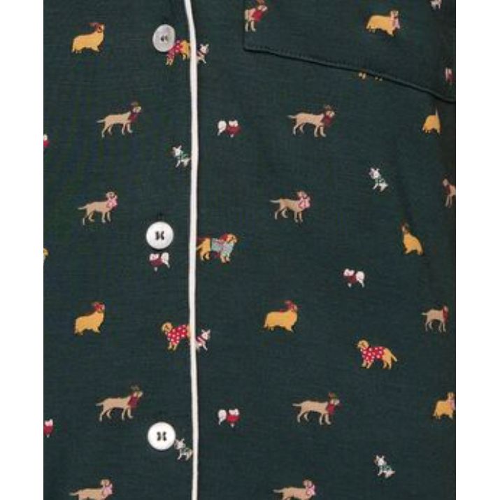 GISELE PRINT PJ HOLIDAY DOGS