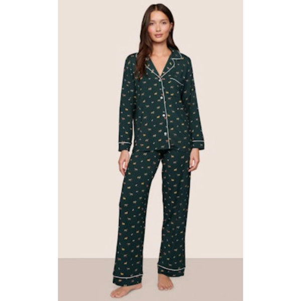 GISELE PRINT PJ HOLIDAY DOGS