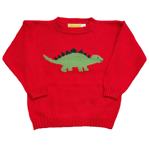 BABY STEGOSAURUS CREW SWEATER