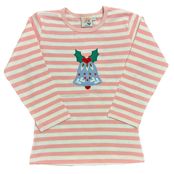 CHRISTMAS BELL WITH HOLLY LONG SLEEVE SHIRT