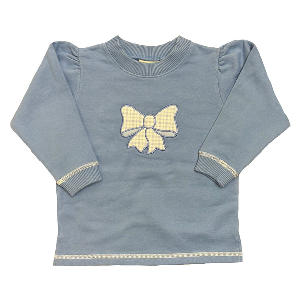 BOW LONG SLEEVE SWEATSHIRT