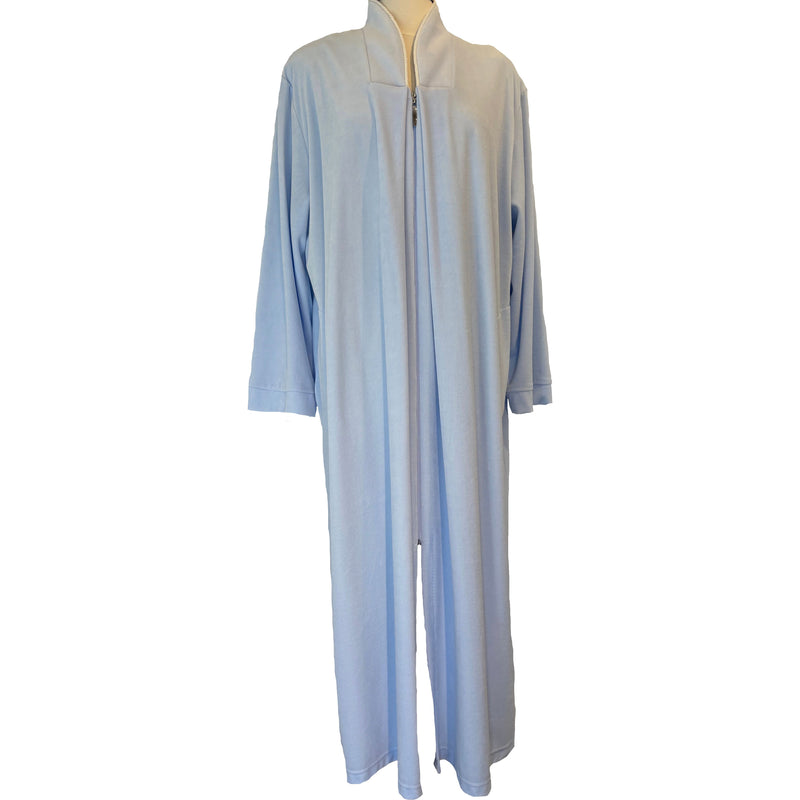 SKY BLUE ZIP ROBE