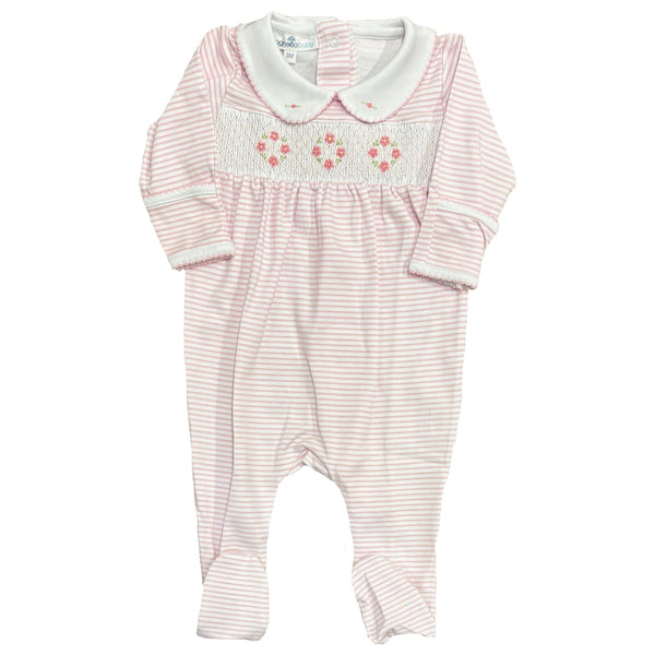 LILLY SMOCKED COLLARED FOOTIE