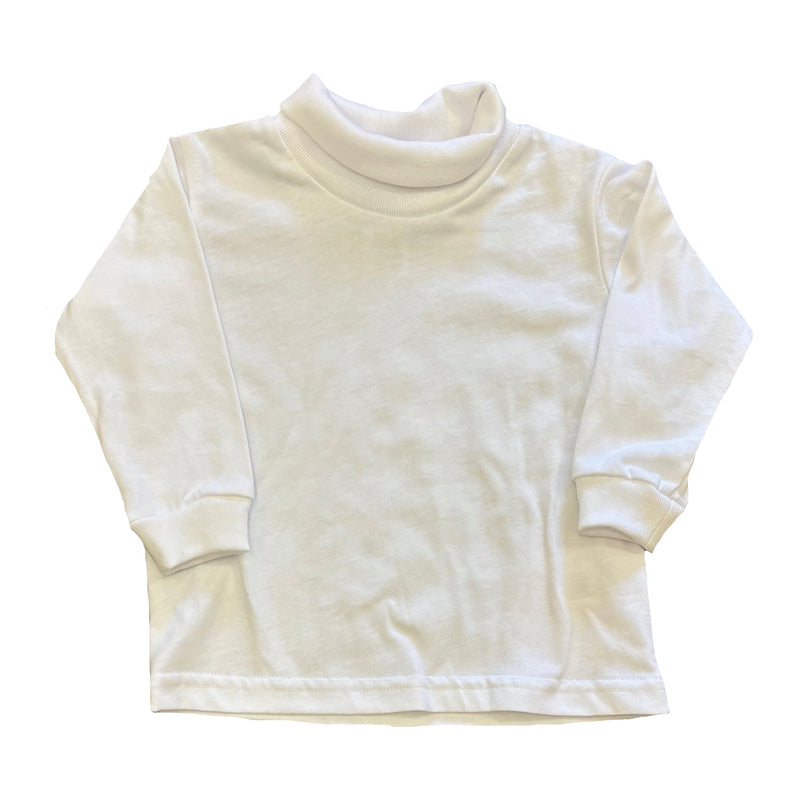 WHITE TURTLENECK - sizes 12M-24Ms