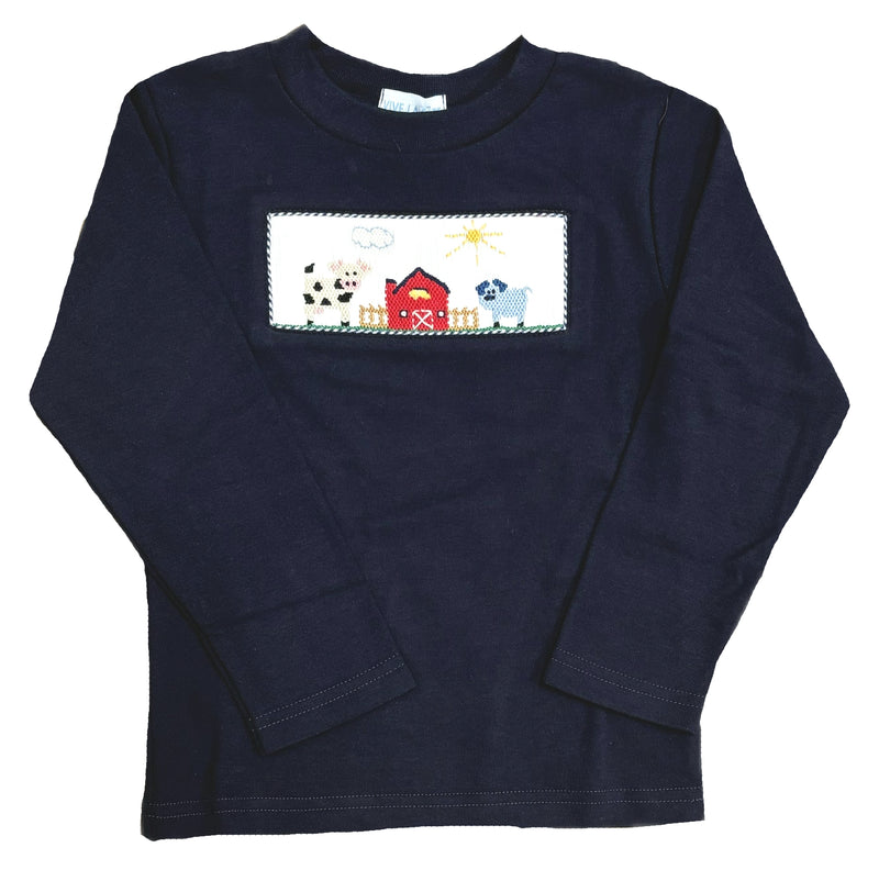 FARM SMOCKED LONGSLEEVE TEE