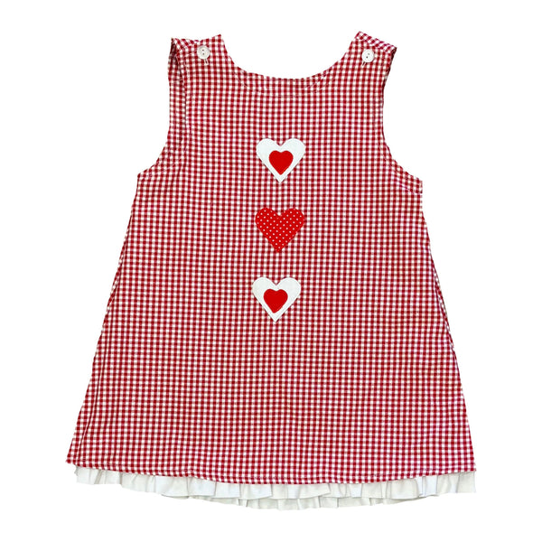 SANTA/HEART REVERSIBLE JUMPER WITH BLOUSE