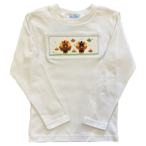 THANKSGIVING SMOCKED LONGSLEEVE TEE