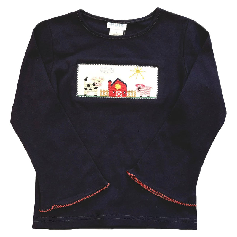 FARM SMOCKED LONGSLEEVE TEE