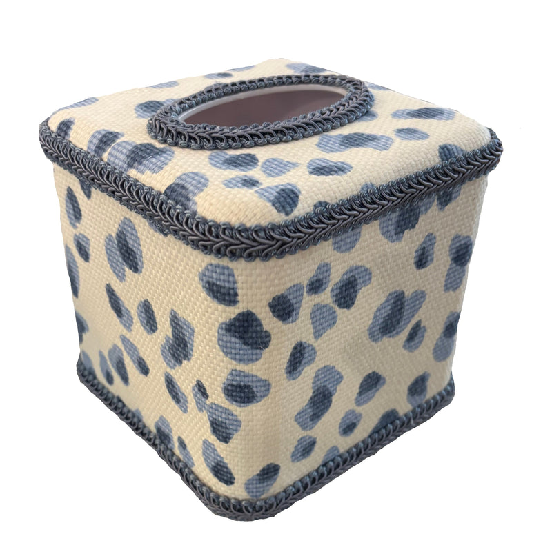 TISSUE COVER CHEETAH BLUE