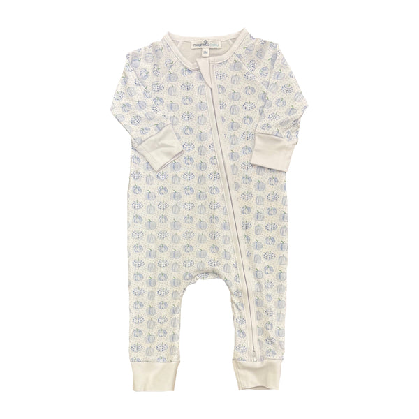 PRECIOUS PUMPKINS ZIP PLAYSUIT