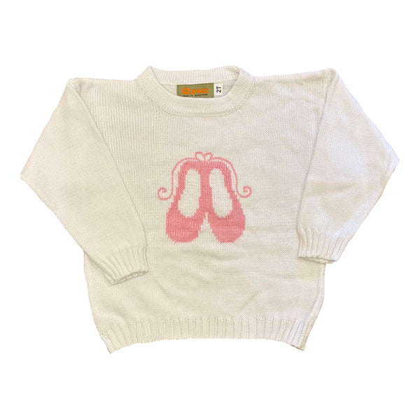 BALLET SLIPPER CREW SWEATER IVORY
