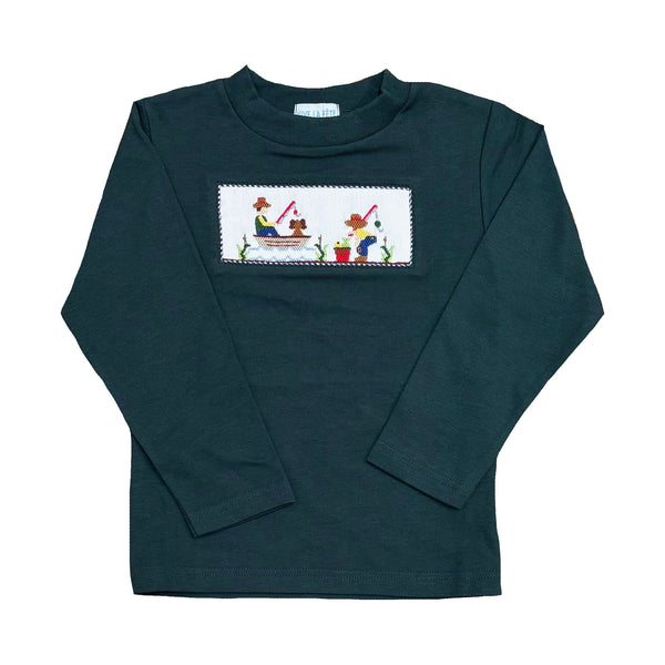 FISHING DAY SMOCKED LONG SLEEVE TSHIRT
