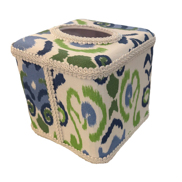 TISSUE COVER IKAT GREEN