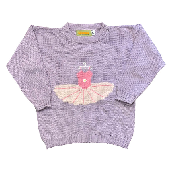 BALLET TUTU CREW SWEATER LAVENDER