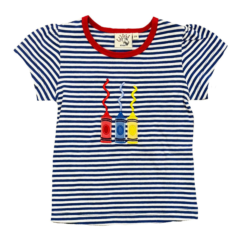 STRIPE TEE SHIRT CRAYONS