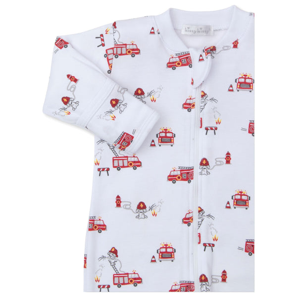 FIRETRUCK ZIP FOOTIE