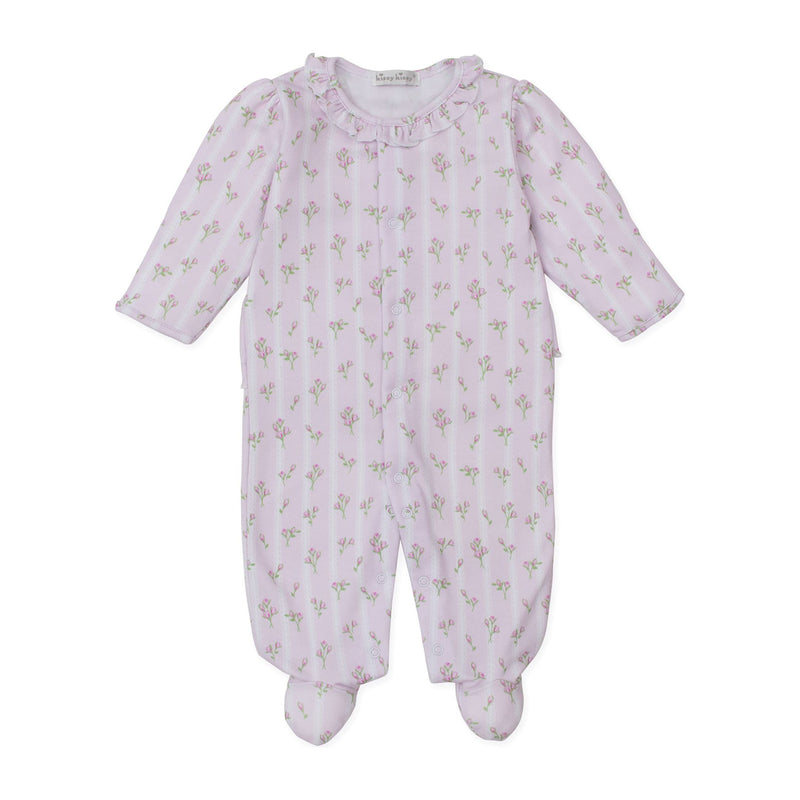 PINK STRIPE BOUQUET FOOTIE