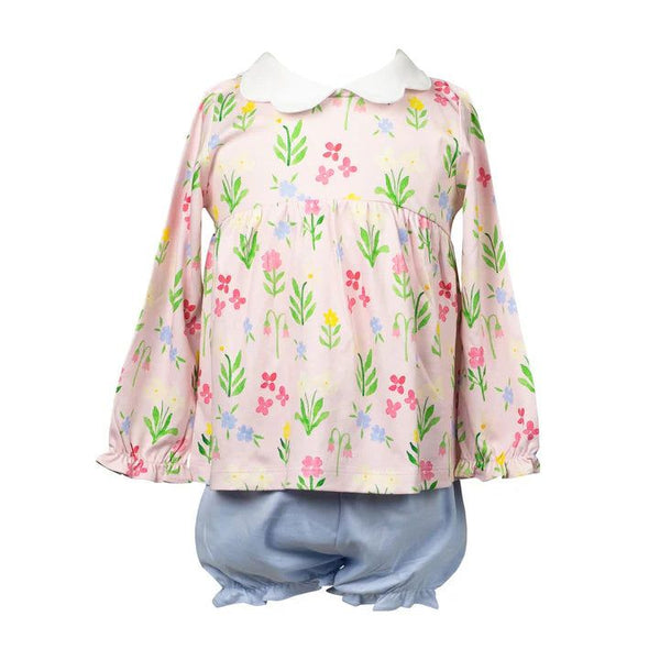 ENGLISH GARDEN LONG SLEEVE BLOOMER SET