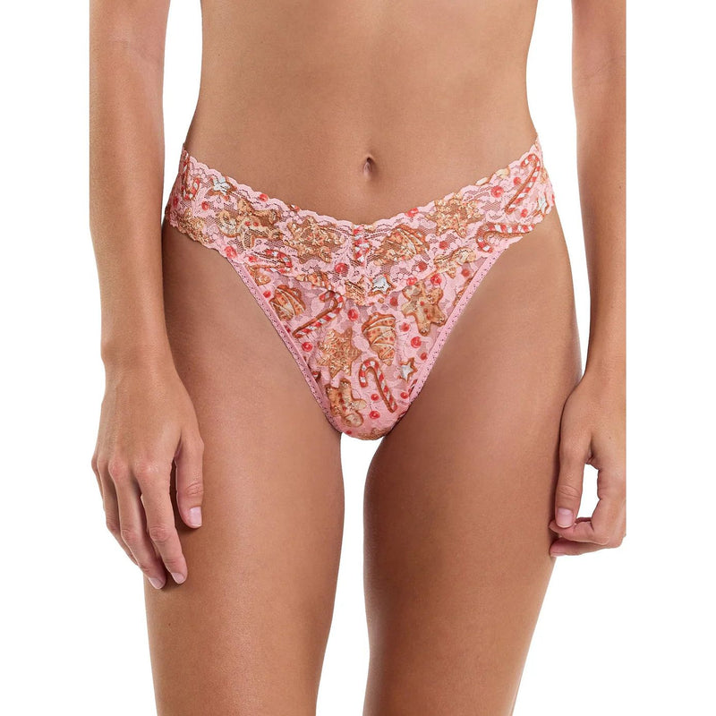 GINGERBREAD PRINTED ORIGINAL THONG