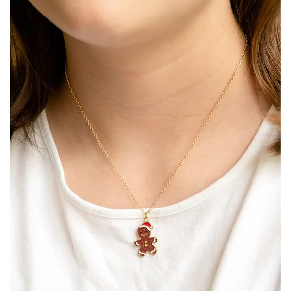 GINGERBREAD MAN COOKIE NECKLACE