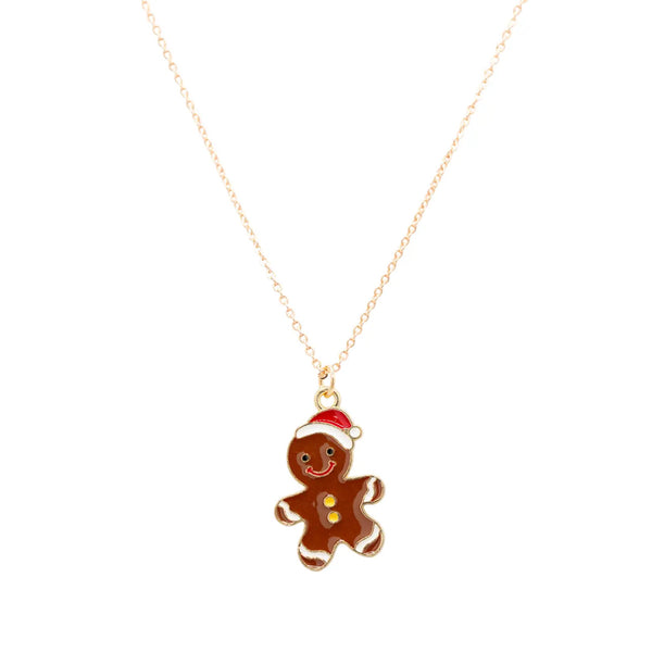 GINGERBREAD MAN COOKIE NECKLACE