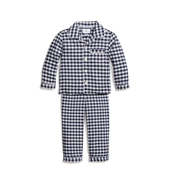 NAVY GINGHAM PJ SET