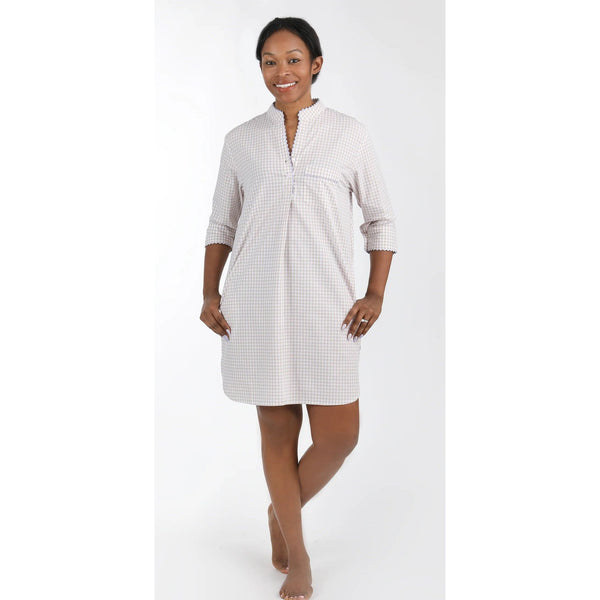 GINGHAM NIGHTSHIRT WITH RAC RAC