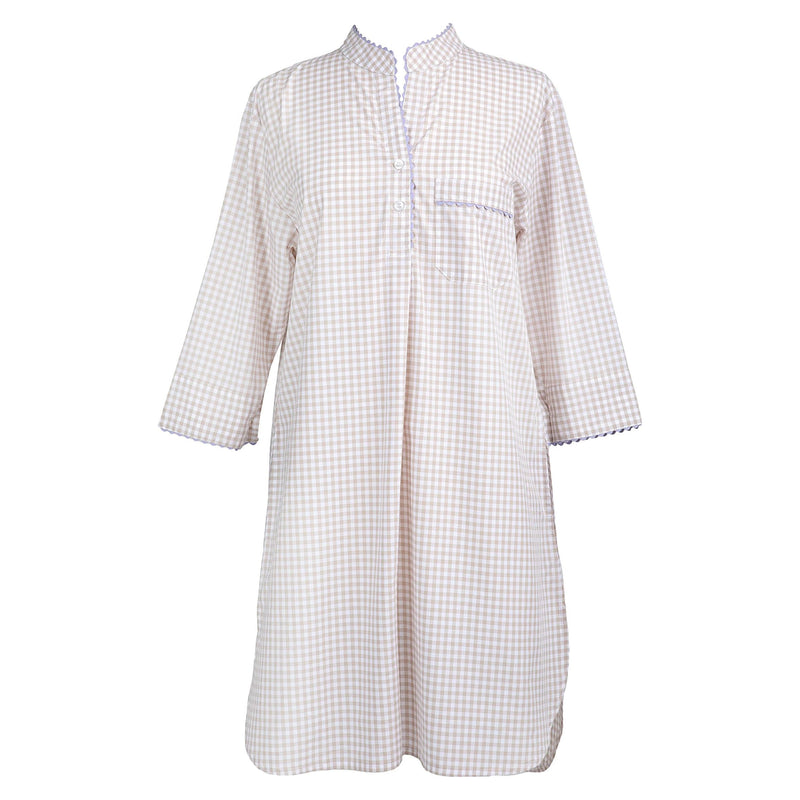 GINGHAM NIGHTSHIRT WITH RAC RAC