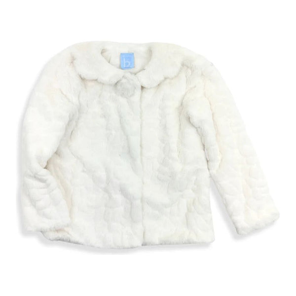 IVORY FAUX FUR GRETCHEN COAT