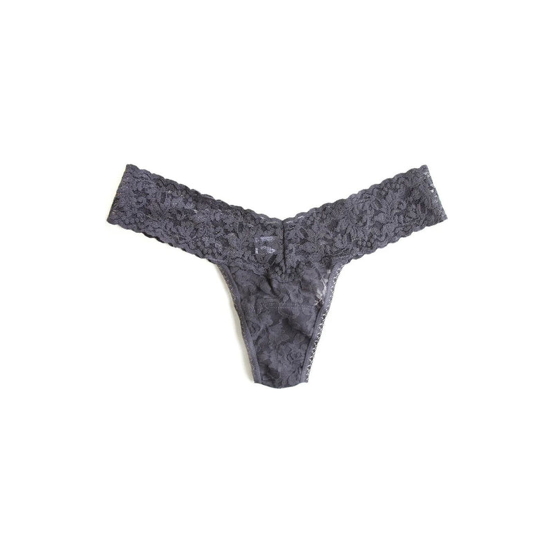 SIGNATURE LACE LOW RISE THONG