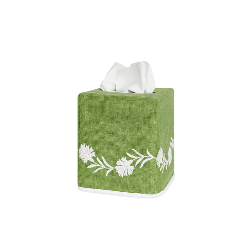 DAPHNE TISSUE BOX COVER - AVAILABLE IN BLUE, PINK, OR GREEN