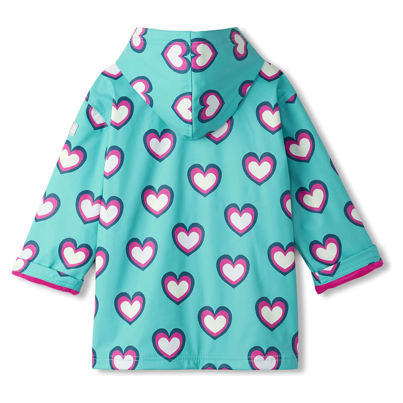 HEARTS ZIP-UP RAINCOAT